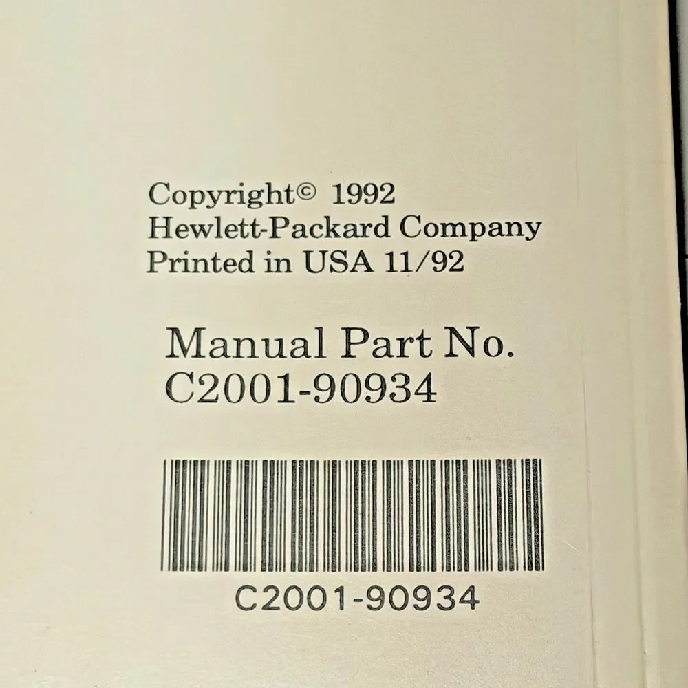 HP LaserJet 4/4M VTG 4 book lot, Set Up Guide, User Manual, Notes 1992, Printer